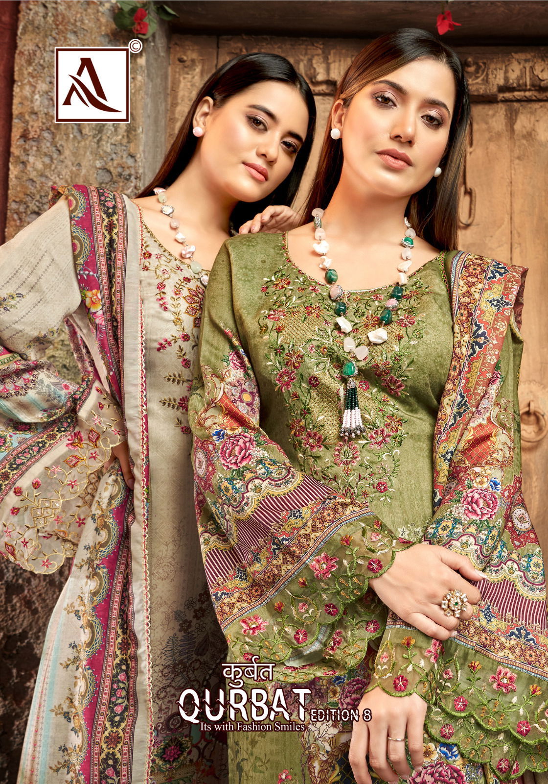 Qurbat 8 By Alok 001-008 Pakistani Suits Catalog